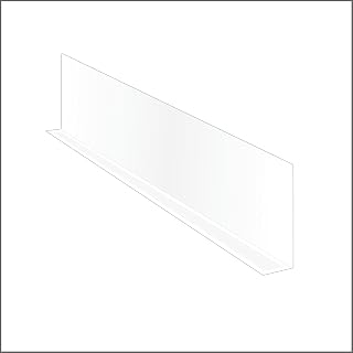 Clear Plastic Shelf Divider 3" H x 9-9/16" L with Adhesive Mount by ClipStrip | 20 mil Thick | Crystal Clear PVC Retail Shelf Separator | Item SD-3010, Pack of 50