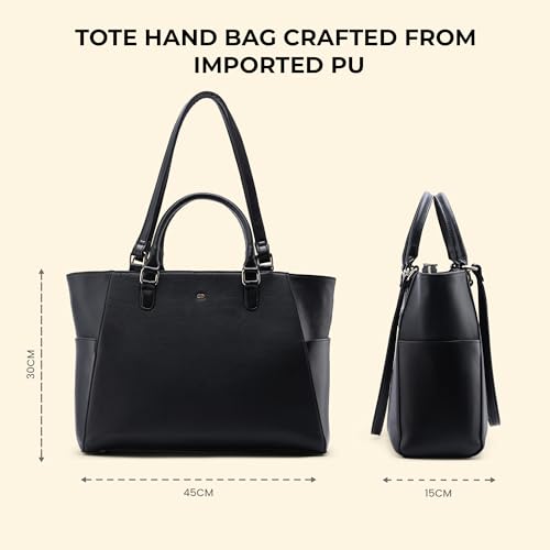 Image of Symbol Premium Women's Tote Hand Bag crafted from Imported PU | Stylish | Office Use - 15 inch Laptop