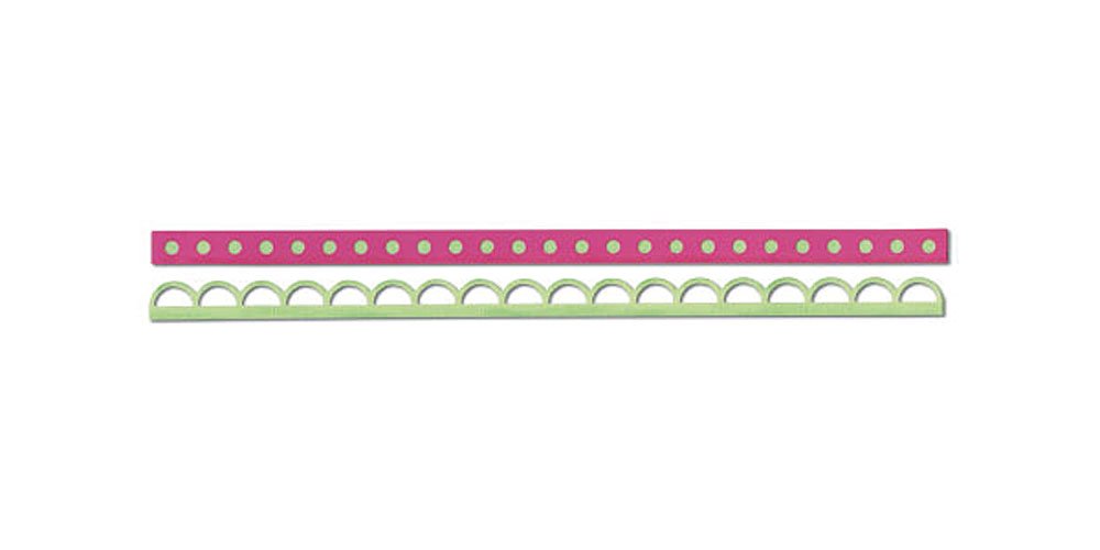 SizzixSizzlits Decorative Strip Die-Dots & Scallops