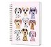 KDHTY Funny Dog Spiral Notebook Journal,Cute Dog Journal Notebooks for Girls,Cute Puppy Dog Diary School Notebooks,Office Supplies Gifts for Dog Owners Women,5.5 x 8.3
