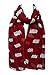 Produktbild SUCES Damen Lange Niedliche Schaf Druck Schal Verpackungs Weiche Schals Korallenblätter Drucken Lange Paris Garn Halstuch Wrap Frauen Schmetterling Geblümt Weiche Stola (Rot,190 * 80cm)