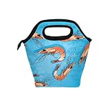 MyDaily Sac à déjeuner isotherme réutilisable Motif crevettes