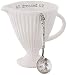 Mud Pie 4831009 Salad Dressing Serving Set, One Size, White