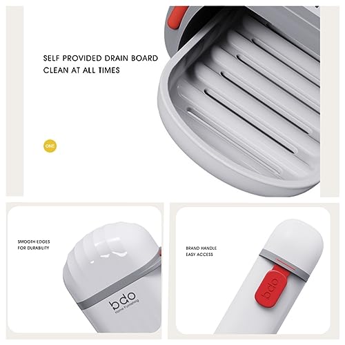 Travel Soap Case Soap Box with Lid Portable Waterproof and Leakproof Shower Including Convenient Handle - Image 3