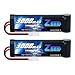 Zeee 8.4V 3000mAh RC Battery High Power NiMH Battery with Tamiya Plug for RC Car Traxxas LOSI Associated HPI Tamiya Kyosho(2 Pack)