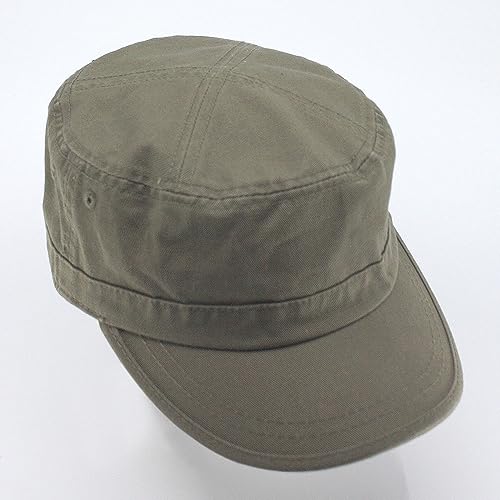 Image of The Vintage Year Heavy Stitching Washed Cotton Cadet Hat - Durable Military Baseball Cap for Men & Women, Outdoor Casual Wear