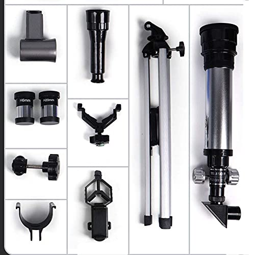 Telescopio portátil refractor ajustable para principiantes 74mm miniatura 7