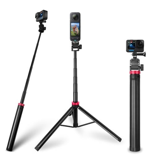Asaiy Selfie Stick Stativ 200cm Ausziehbar – Leichtes Einbeinstativ mit 1/4\" Gewinde & GoPro Adapter, für Vlogs, für GoPro Hero 13/12/11/10/9/8 Black Insta360 X5 X4 X3 One X2/RS DJI Osmo Action 5 Pro Asaiy Selfie Stick Stativ 200cm Ausziehbar – Leichtes Einbeinstativ mit 1/4\" Gewinde & GoPro Adapter, für Vlogs, für GoPro Hero 13/12/11/10/9/8 Black Insta360 X5 X4 X3 One X2/RS DJI Osmo Action 5 Pro
