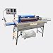 TECHTONGDA Woodworking Edge Bander Automatic Curve Straight Edge Banding Machine Flush End Matching, Double-Sided Gluing, Automatic Trimming with Control Panel Adjustable Speed 0-6m/min