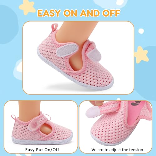 Image of FEETCITY Baby Boys Girls Water Sport Shoes Barefoot Kids Aqua Socks Quick-Dry Beach Swim Pool Shoes