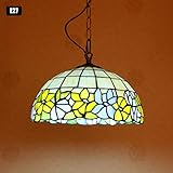 ✔ Pantalla de vidrio manchado: está hecha de vidrio de color primario + microperlas. Los tonos de vidrieras hechas a mano, estilo Tiffany, tienen un color romántico.