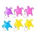 POPETPOP 6Pcs Tortue Tortue Porte- Clés Pendentif Sensorielle Fidget Jouets Décompression Jouet de Décompression Jouet ( Couleur Aléatoire )