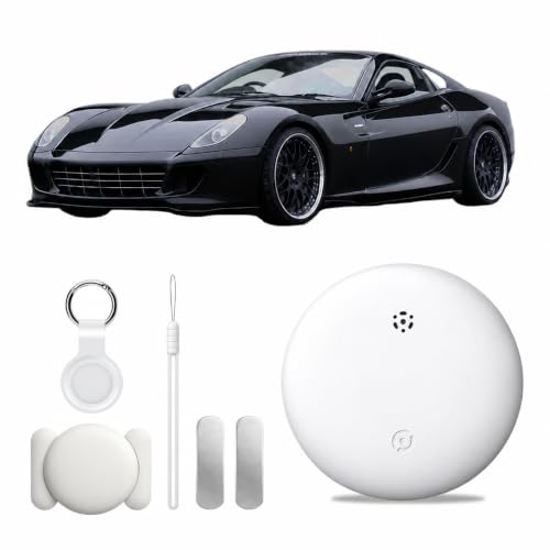 GPS Tracker Device for Vehicles,Non Detectable GPS Tracker for Android and iPhone with Real-Time Tracking,Hidden Car Tracker Device,No Monthly Fee,No SIM,for Cars, Kids, Pets(Milky White)
