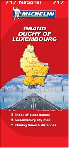 Grand Duchy of Luxembourg (Michelin National Maps)