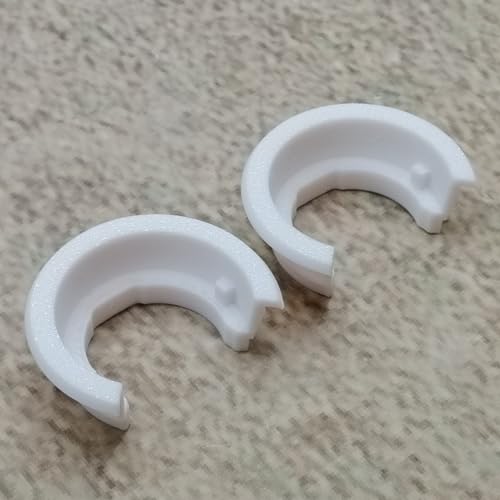 ULEIVA Ersatz Klemmbuchse 2 Stck Weiss kompatibel mit Brötje 562454 Heizkörper Seitenverkleidung