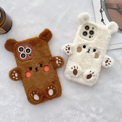 Coque pelucheuse Moto G 2025 5G protégeant du froid en hiver
