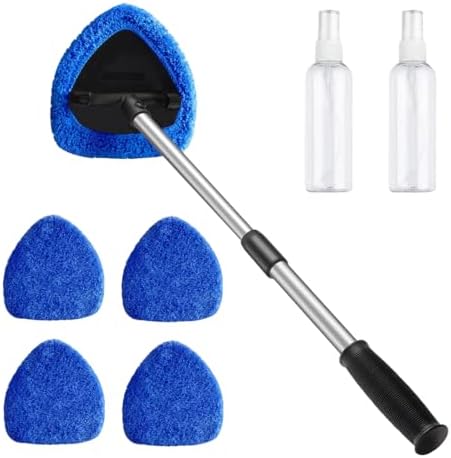 Windshield Cleaner Tool, Inside Windshield Cleaning Set, 180 Degr...