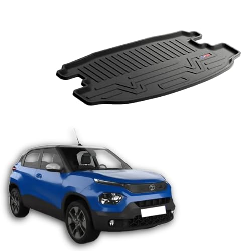 Image of 3D TPE Car Boot Mat for Punch (2021 Onwards) Custom Fit, Heavy Duty & Anti-Slip Boot Mat | All Weather Resistant, Waterproof & Dustproof Trunk Liner, Car Dicky Mat for Punch