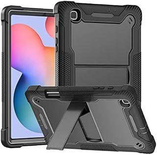 Vakarey Compatible with Samsung Galaxy Tab S6 Lite Case Kids,Shockproof Cover for Samsung Tab S6 Lite 2022 SM-P610/P615/P613/P619,Black