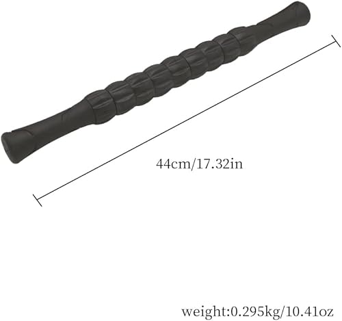 Miniatura 3 de Magik Paquete de 1 a 2 rodillos musculares para deportistas, masaje corporal, terapia física (1 paquete, negro)