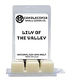 Candlecopia Lily of The Valley Strongly Scented Hand Poured Vegan Wax Melts, 12 Scented Wax Cubes, 6.4 Ounces in 2 x 6-Packs