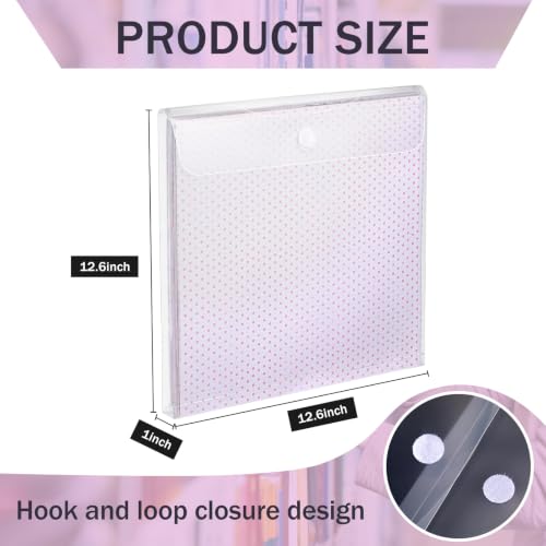 Image of Henoyso 60 Pcs Scrapbook Paper Storage Organizer Plastic Clear,12 X 12 Inch