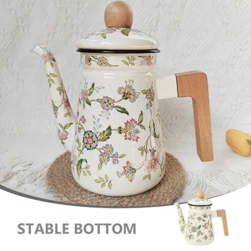 Théière en émail résistante haute température au design chic - 7