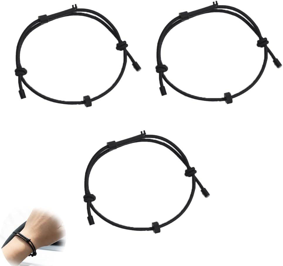 3pcs Car Window Breaker Bracelet, Emergency Vehicle Escape Tool with Tungsten Carbide Bead, Quick Release Elastic Safety Glass Shatter Wristband,Vehicle Emergency Rescue Wristbands