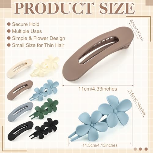 Save 50% on 8 PCS Flat Hair Clips for Thin Hair - Image 2