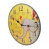 Horloge murale suspendue - présente un joli motif rétro et créatif, un choix pour l'ameublement de la maison, horloge murale pour la maison