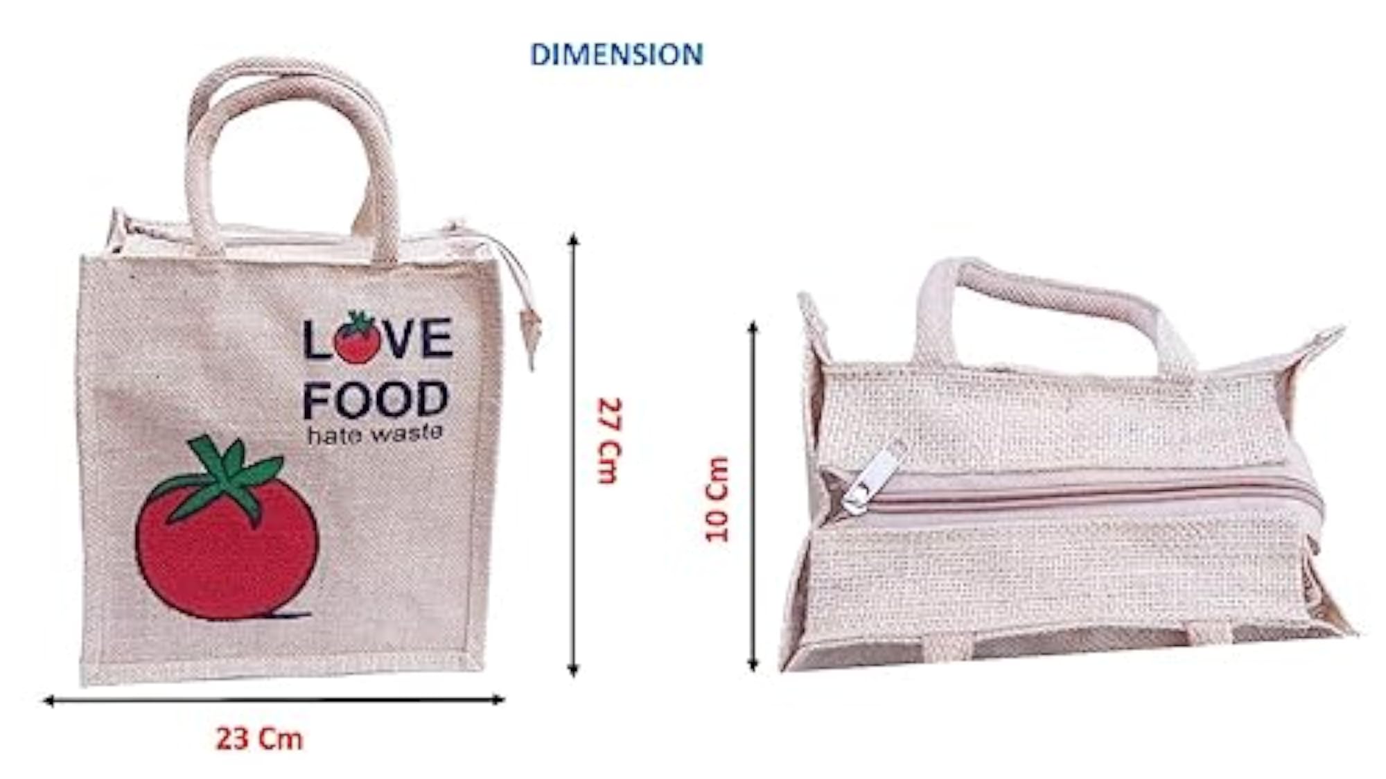 Pack of 2 Multipurpose Jute Bags, Eco-Friendly
