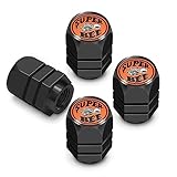 iPick Image for Dodge Super-Bee Logo in Black on Black Hexagon Shape Aluminum Tire Valve Stem Caps