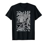 White Circuit Board Mother Board Computer Programmer Gift T-Shirt