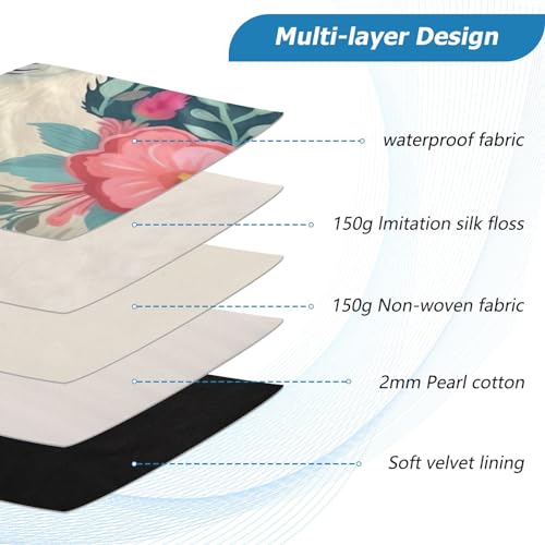 Funda Floral para Portátiles de 13-14 Pulgadas Impermeable miniatura 4