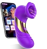 Vibradorador Mujer juguetes eróticos para pareja sexuales,Succionador de Clítoris Femenino APP Vibradorador Clítoris,10 modos Estimulación Clitorial Silenciosa y Potente Vibrador Consolador