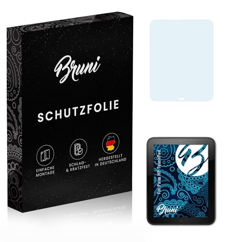 Bruni Schutzfolie kompatibel mit Palm HP TouchPad Folie, glasklare Bildschirmschutzfolie (2X)