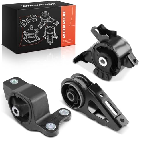 Frankberg Lot de 3 paliers de moteur, boîte de vitesses avant arrière compatibles avec Jazz II GD GE2 GE3 1.2L 2002-2008 Jazz II GD GE2 GE3 1.3L 2002-2008 Remplace 50821S6M013 50840S6M01010 Couleur :