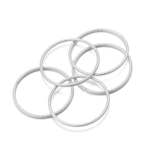 MURUI QA 10pcs 30 / 50mm Ronds en Acier Inoxydable Jump Bagues véritables Anneaux fermés en plaqué Or pour Les Accessoires de Bijoux de Bricolage Y908 (Color : S50)