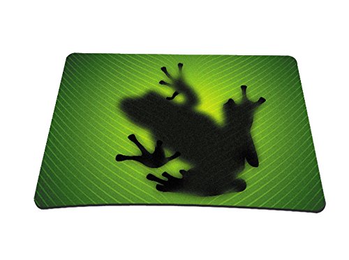 Silent Monsters Tapis de souris 22 x 18 cm Motif Green Frog Multicolore