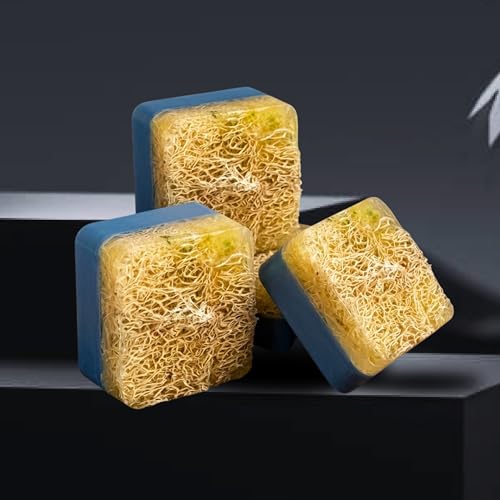 Image of TRU HAIR & SKIN RebelX Soap for detan | Kojic Acid | Natural Loofah Exfoliating Scrub| Menthol Cooling | Woody fragrance -100gm (100gm Pack of 3)