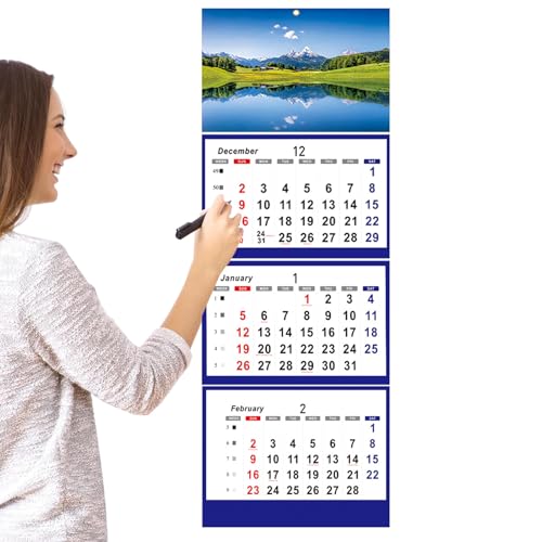 Calendario de pared 2026 mensual enero 2026 febrero 2027 organizador de citas escolar