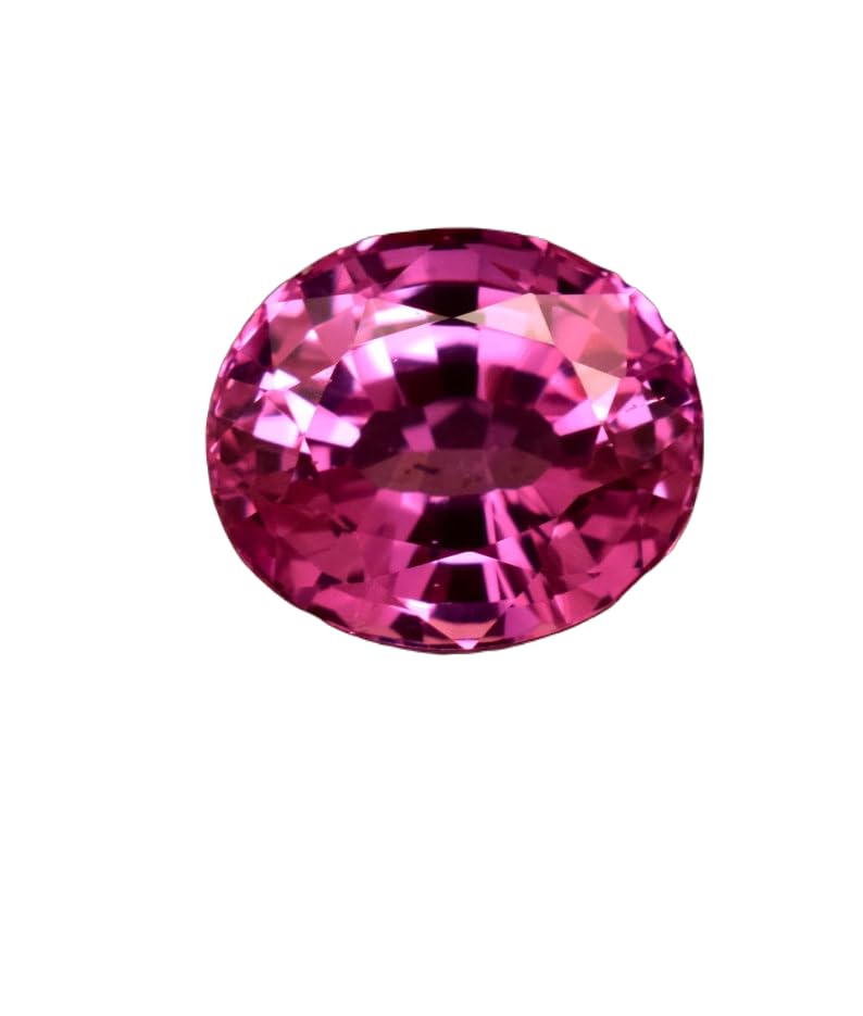 Saphir rose gemme ovale 12x10x8mm pour fabrication de bijoux et bague