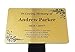 Personalised Gold Memorial Plaque Stake Acrylic - Engraved Memorial Ornament, Weatherproof for Outdoor use, Grave Marker, Remembrance, Tribute, Burial, Decorative Memorial Sign