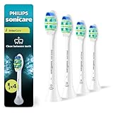 Philips Sonicare InterCare – Original-Ersatzbürstenköpfe für elektrische Zahnbürsten, Weiß, 4er-Pack, HX9004/87