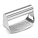 AmDONGKING Garlic Press Crusher Rocker with Silicone Peeler and Cleaning Brush, Stainless Steel Garlic Chopper Mincer Press.