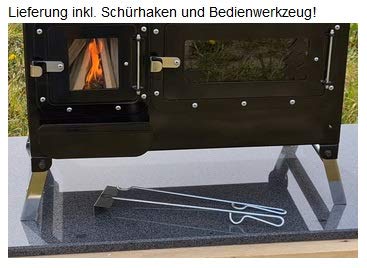 Foto von Outdoor-Küchenofen ROSALIE - Garten-Kamin Gartenküche Pizzaofen Zeltofen Gartenofen