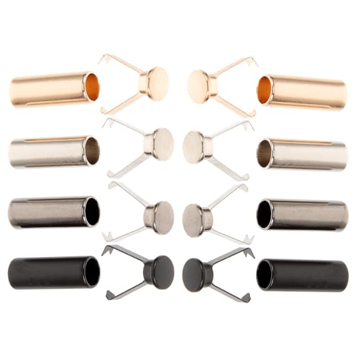 OSALADI 8Pcs Metal for Shoelaces Durable Shoelace Tips Replacement Smooth Finish Compatible with Cords for Shoe Decoration and Repair