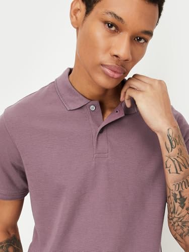 Image of Max Men's Half Sleeves Regular Fit Solid Polo T-Shirt