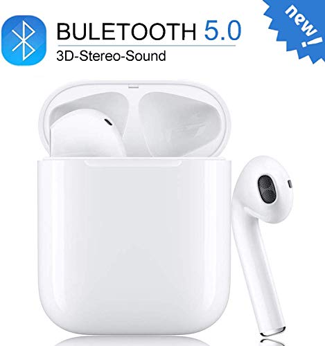 Écouteurs sans Fil Bluetooth 5.0 avec réduction de Bruit, écouteurs Sportifs avec IPX5 Écouteurs stéréo étanches dans l'oreille Intégré HD Mic Casques pour iPhone Android/Airpods