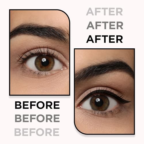 Image of ORGATRE BoldGaze Black Eyeliner | Waterproof, Smudge-Proof, Long-Lasting | Matte Finish | Quick Dry, Fine Tip for Precise Application - 3ml